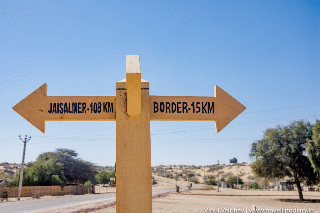 Indo-Pak border in Jaisalmer