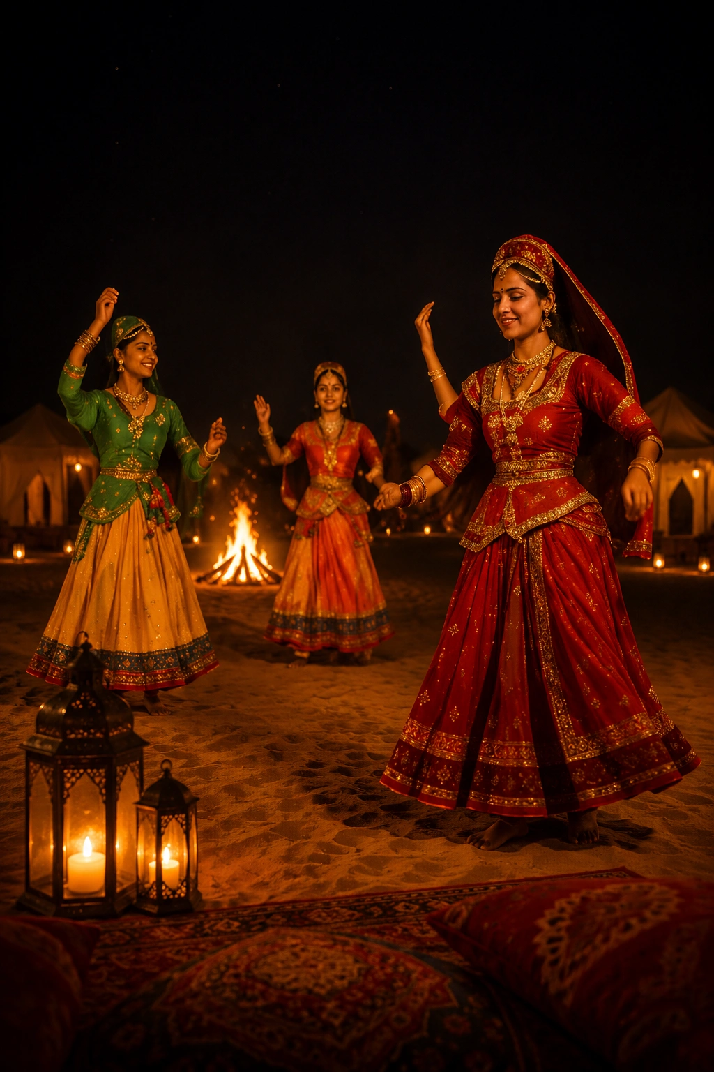 Traditional Rajasthani Kalbelia cultural dance