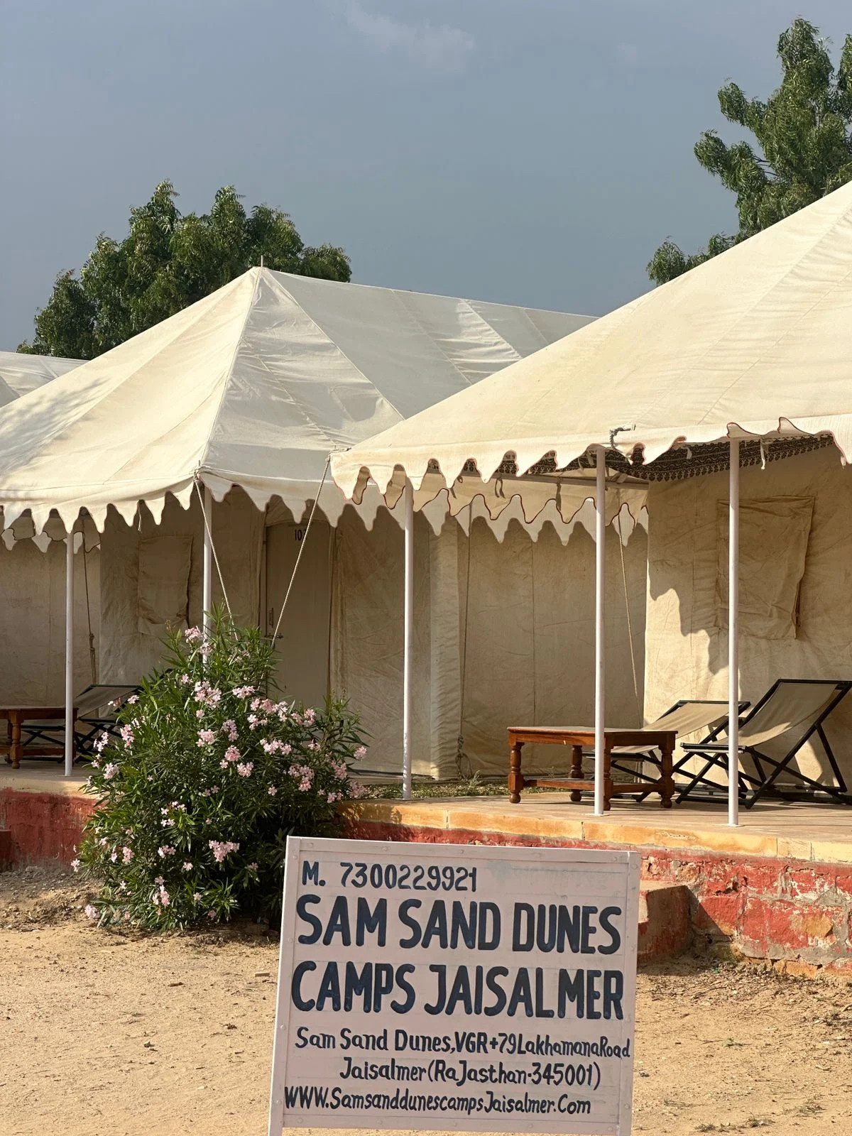 The Thar Desert landscape near Sam Sand Dunes
